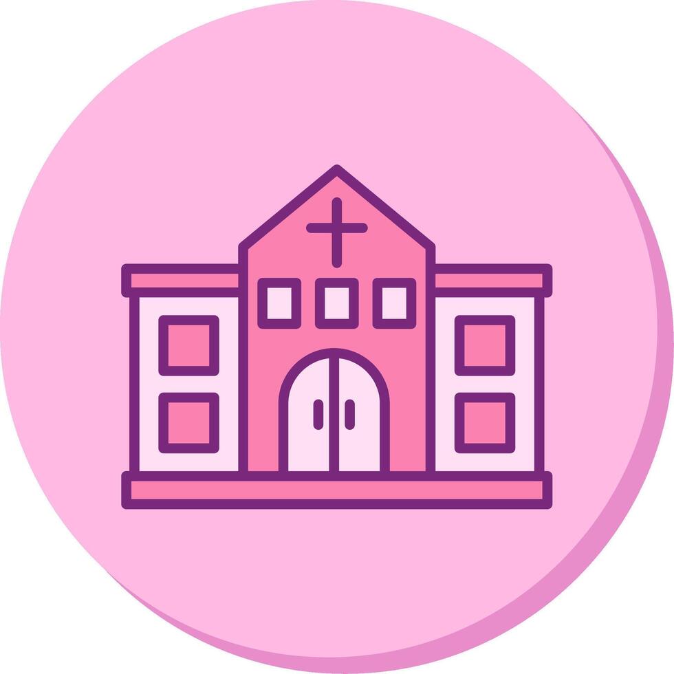 kerk vecto icoon vector