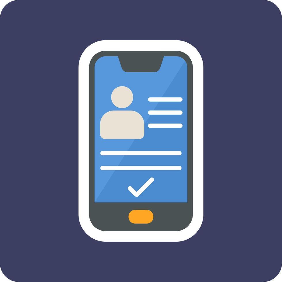 smartphone ID kaart vecto icoon vector