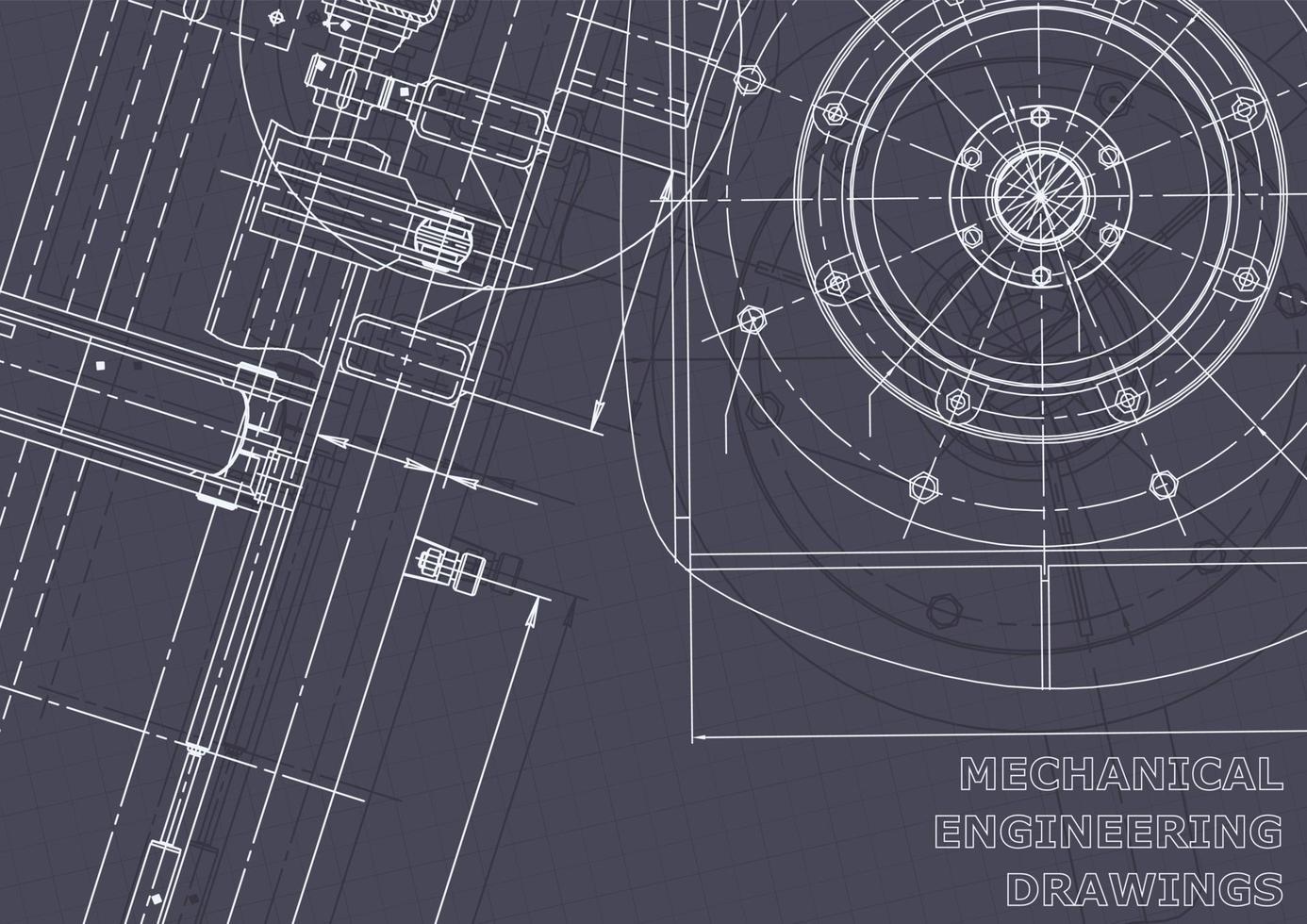 blauwdruk. vector technische tekeningen. mechanische instrumenten maken