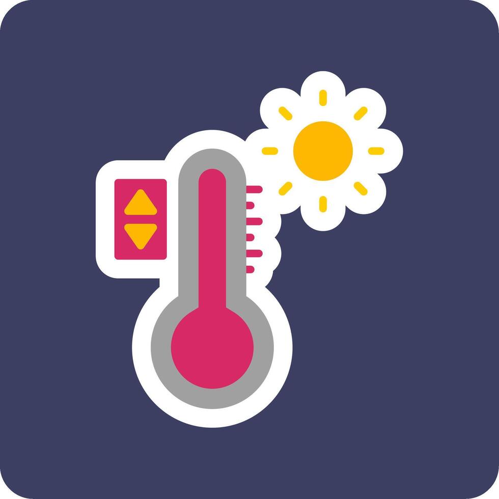 temperatuur controle vecto icoon vector