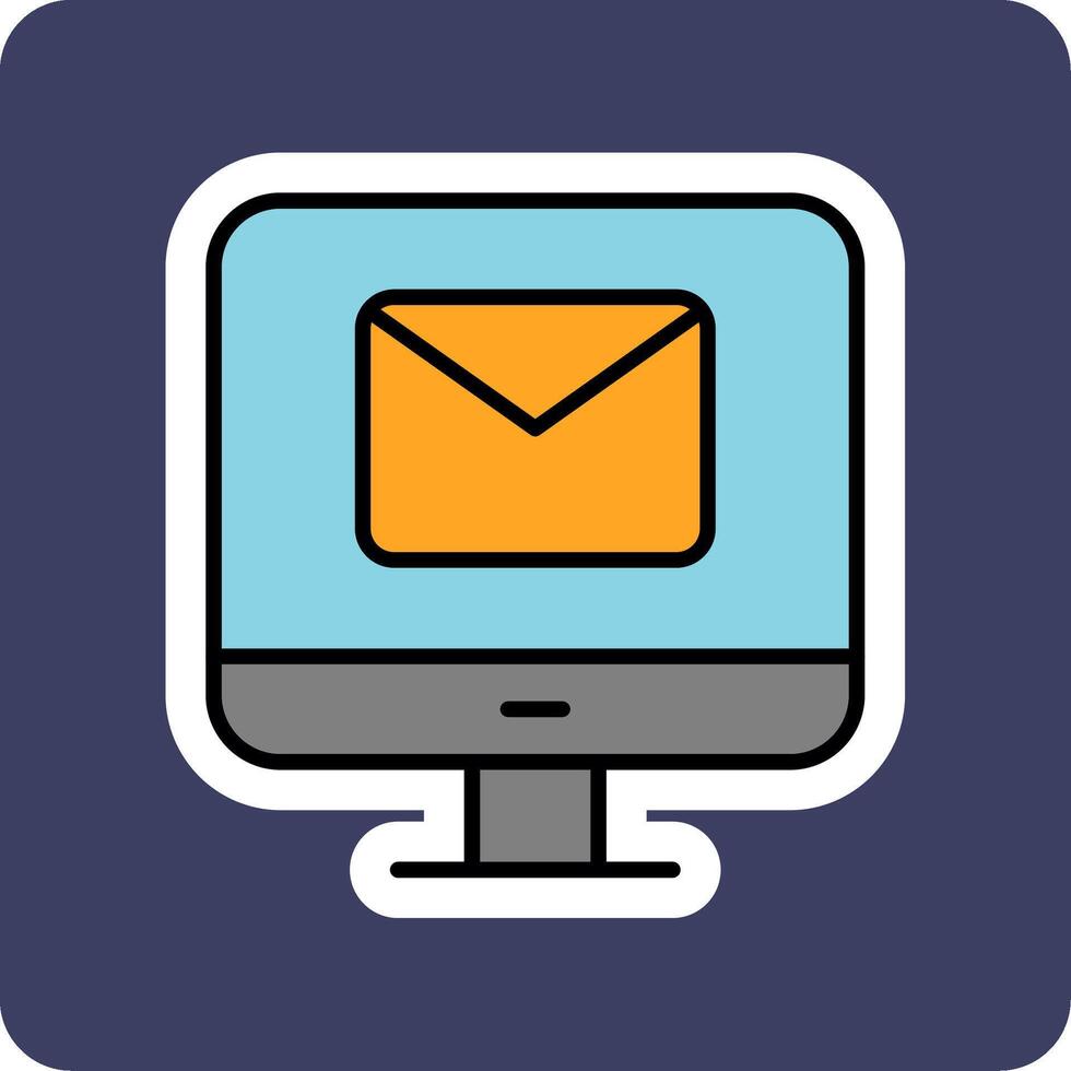 computer e-mail vecto icoon vector