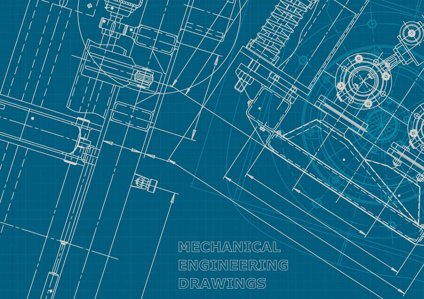 bedrijfsidentiteit. blauwdruk. vector technische tekeningen