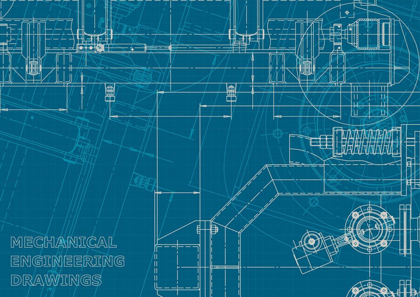 bedrijfsidentiteit. blauwdruk. vector technische tekeningen