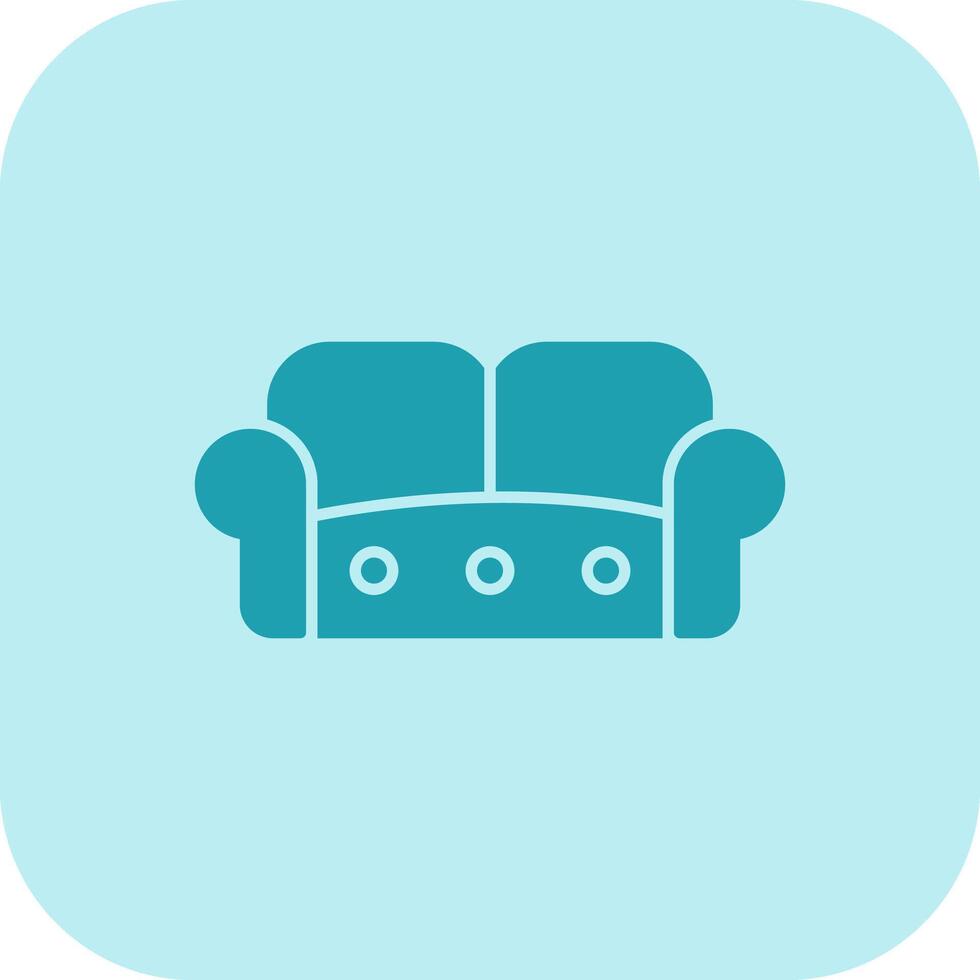 sofa glyph tritonus icoon vector