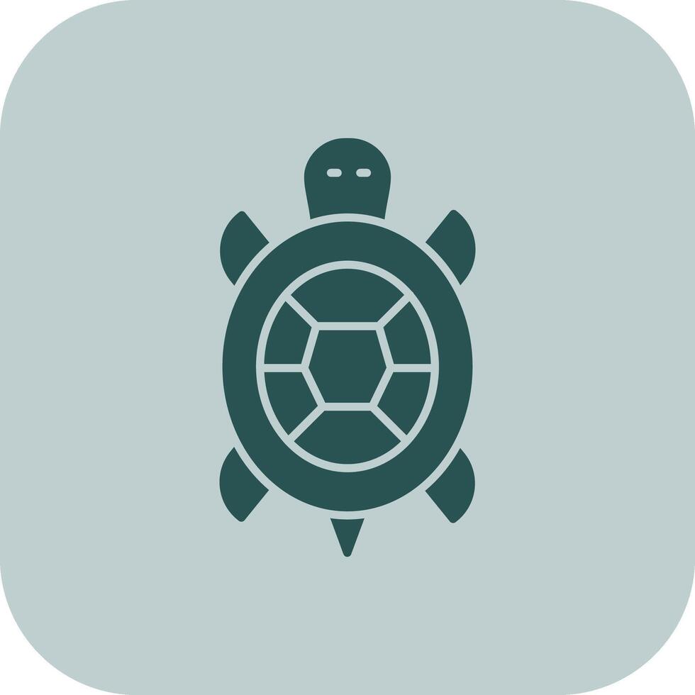 schildpad glyph tritonus icoon vector