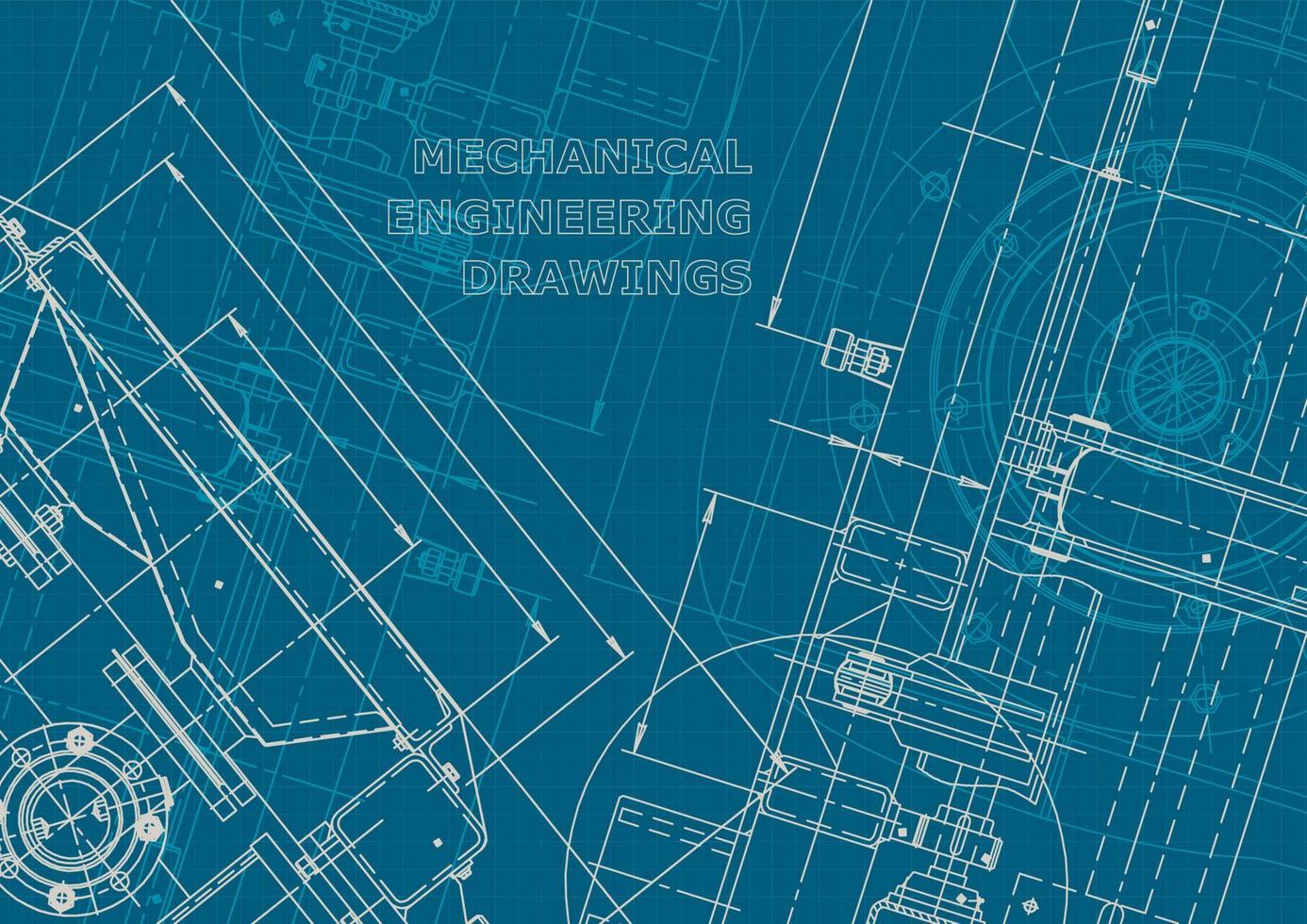 bedrijfsidentiteit. blauwdruk. vector technische tekeningen