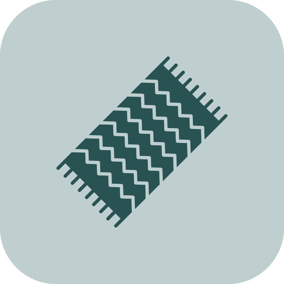 strand handdoek glyph tritonus icoon vector