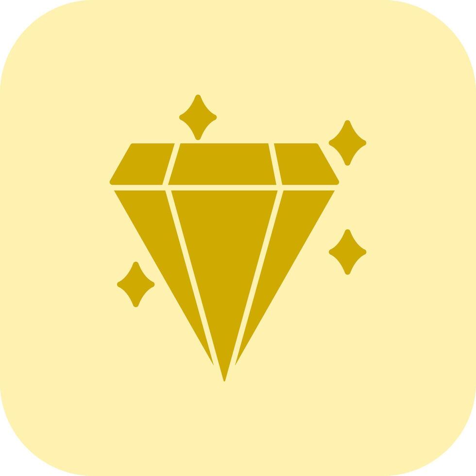 diamant glyph tritonus icoon vector