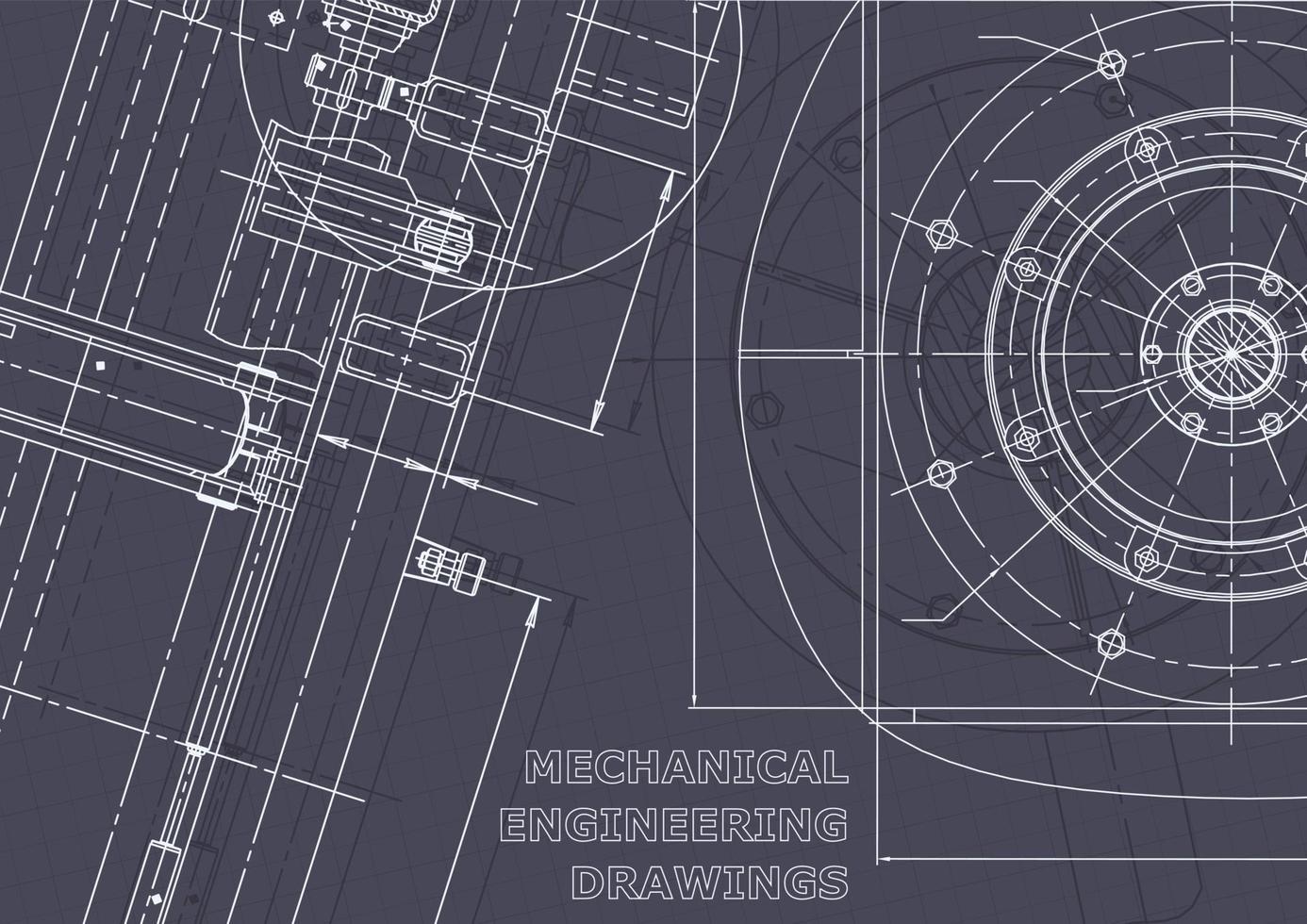 blauwdruk. vector technische tekeningen. mechanische instrumenten maken