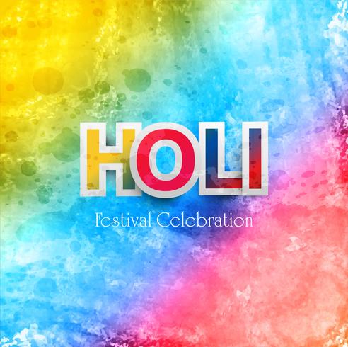 Kleurrijke Holi viert festivalachtergrond vector