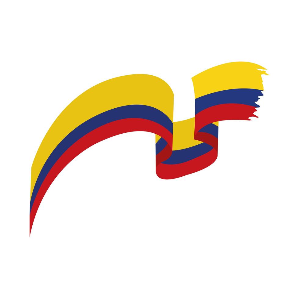 Colombia vlag golf vector