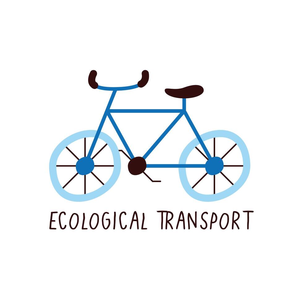 ecologische transportcampagne vector