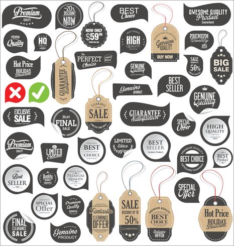 Moderne badges stickers en labels-collectie vector