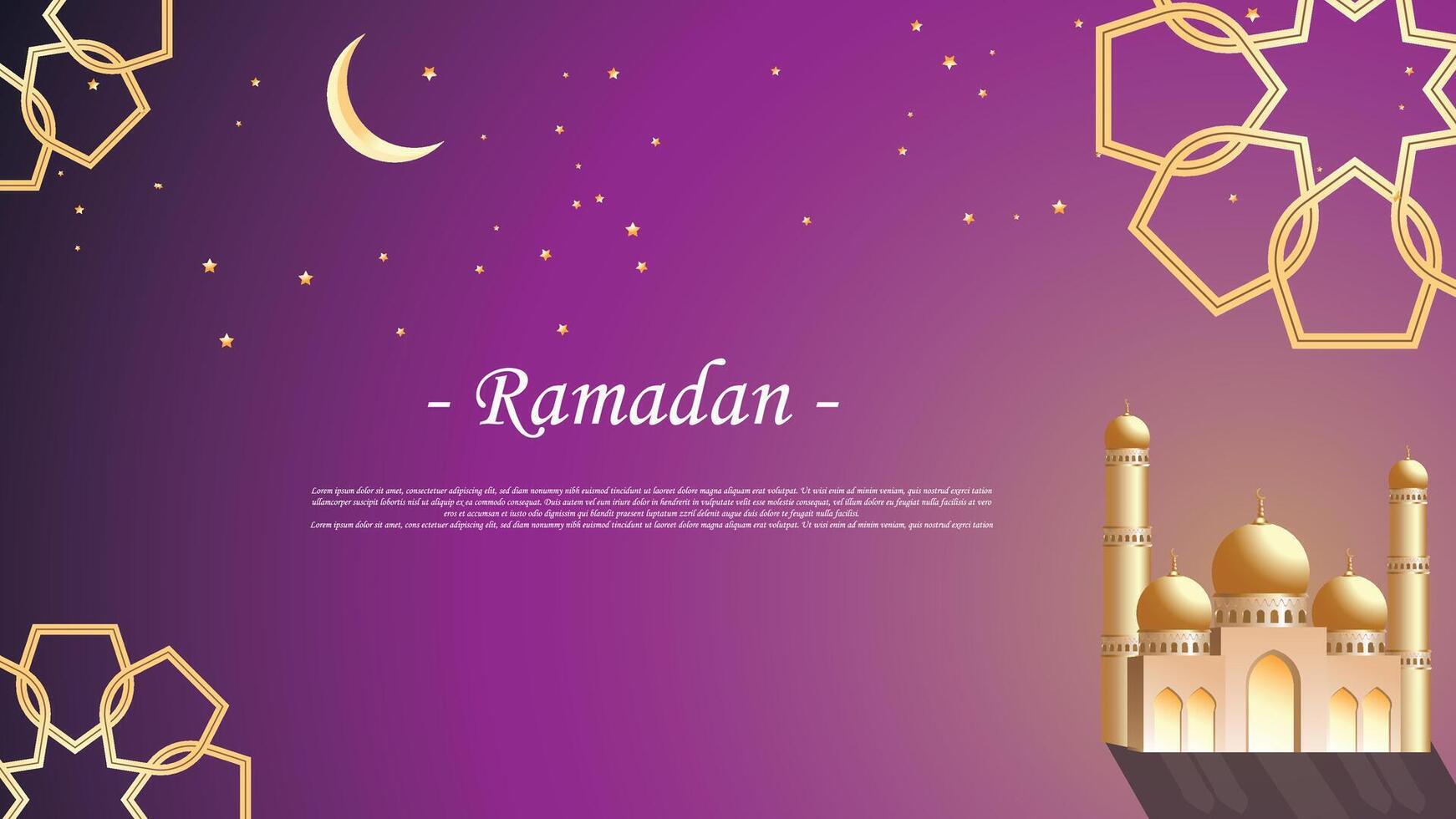 Ramadan kareem vector illustratie, Ramadan vakantie viering achtergrond