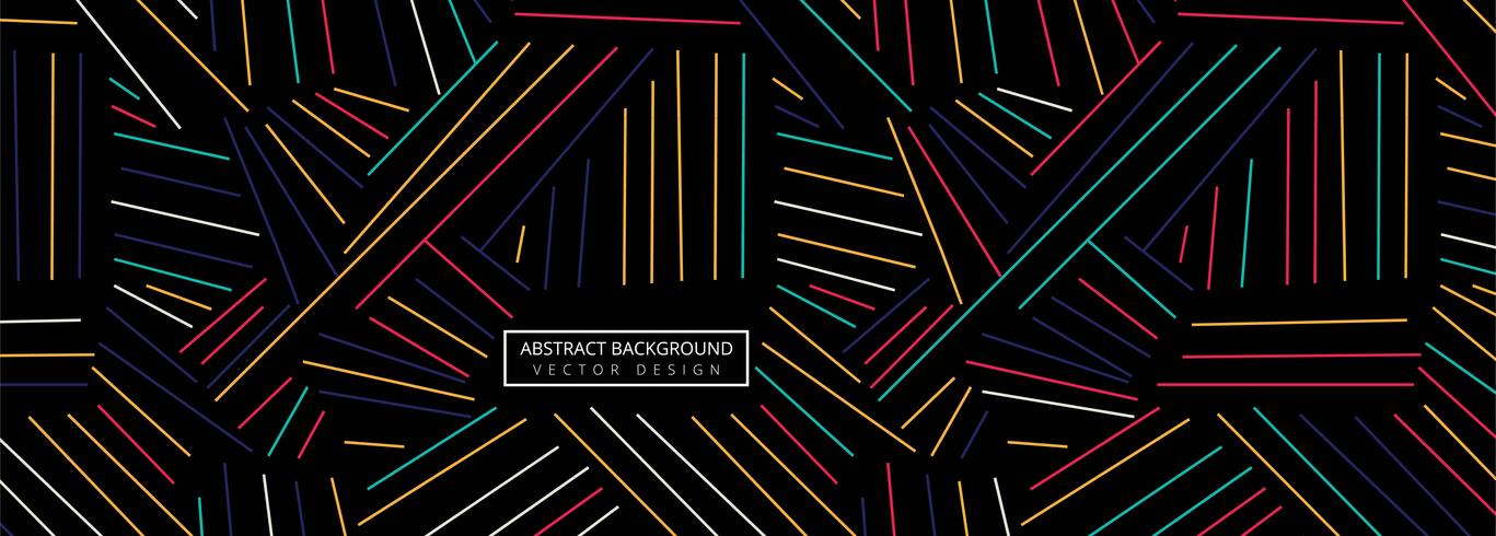 Abstracte kleurrijke geometrische lijnen header achtergrond vector