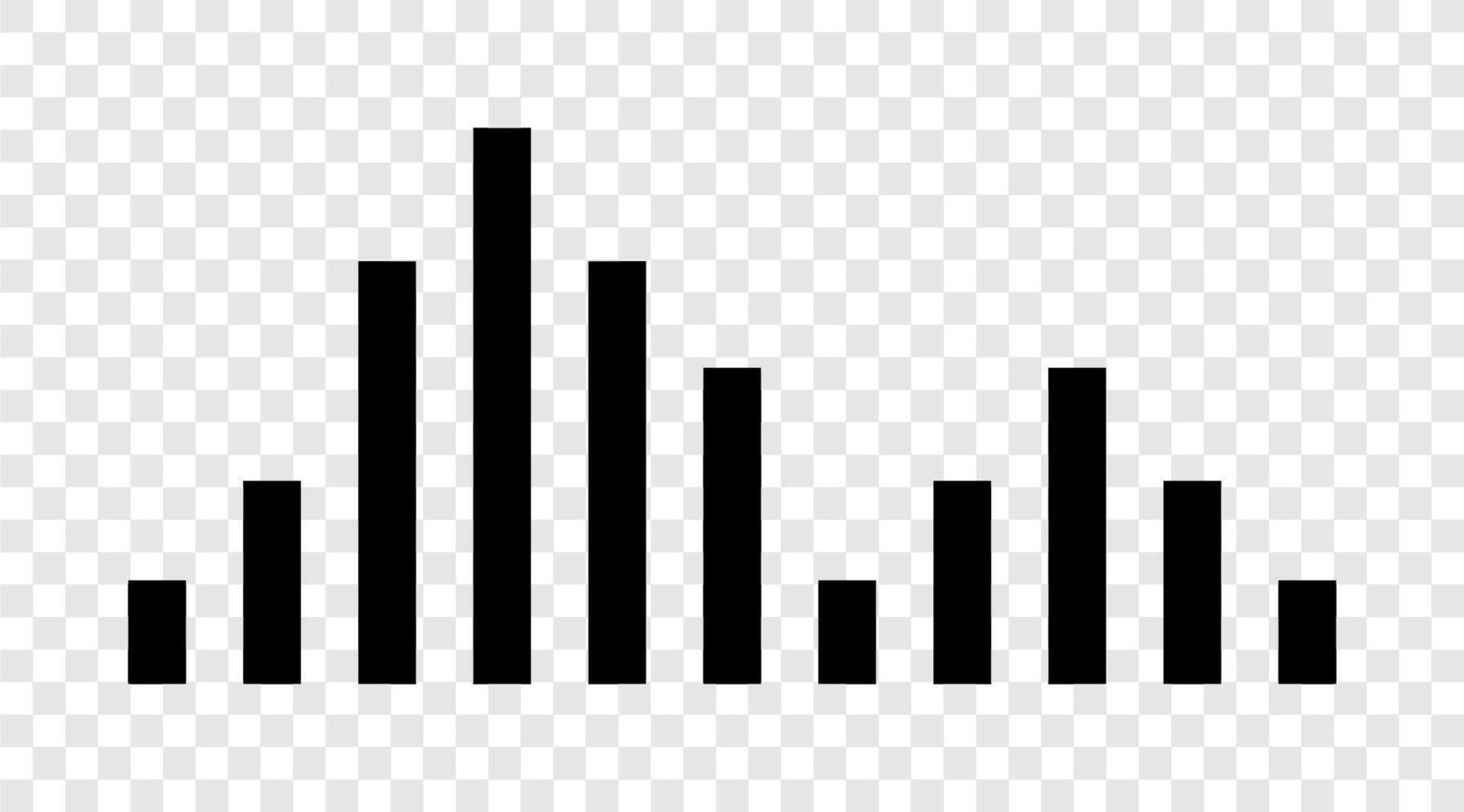 geluid golven en muziek- in zwart vector