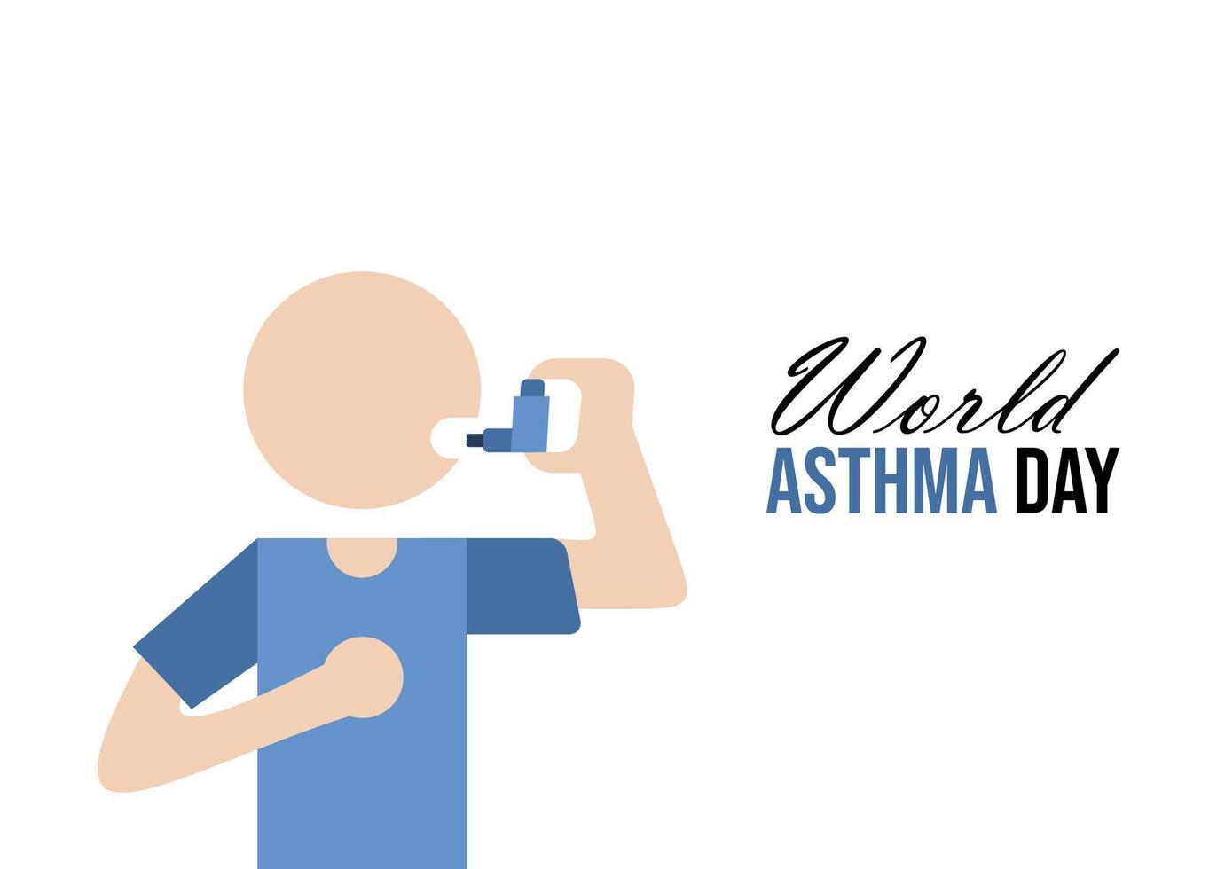 wereld astma dag vector
