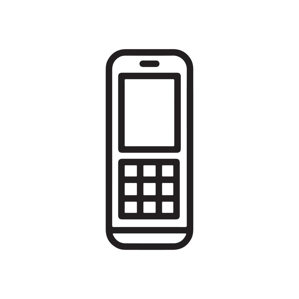 telefoon icoon in vlak stijl. vector illustratie