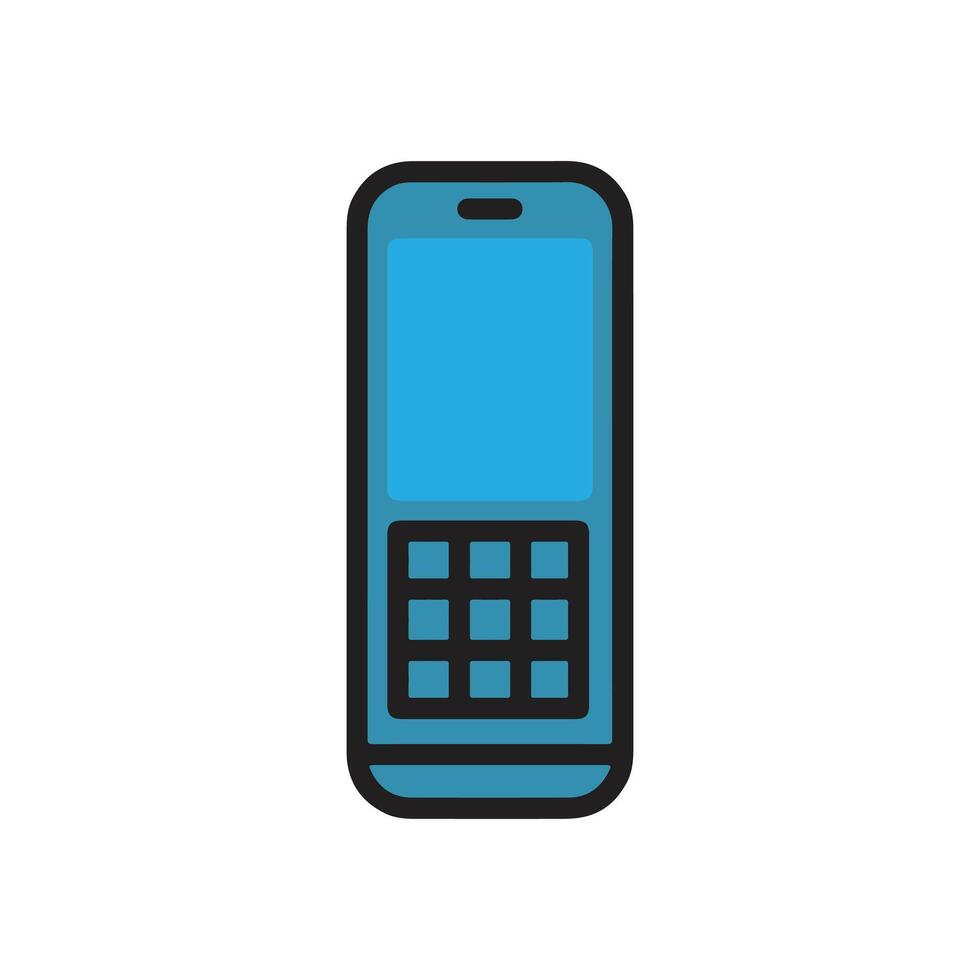 telefoon icoon in vlak stijl. vector illustratie