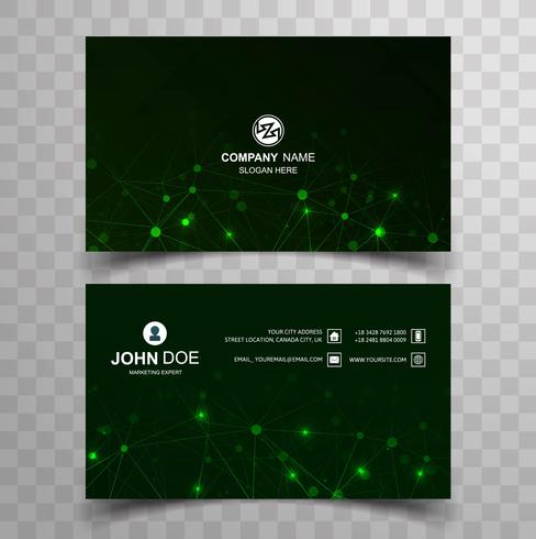 Elegante creatieve visitekaartje ingesteld sjabloonontwerp vector