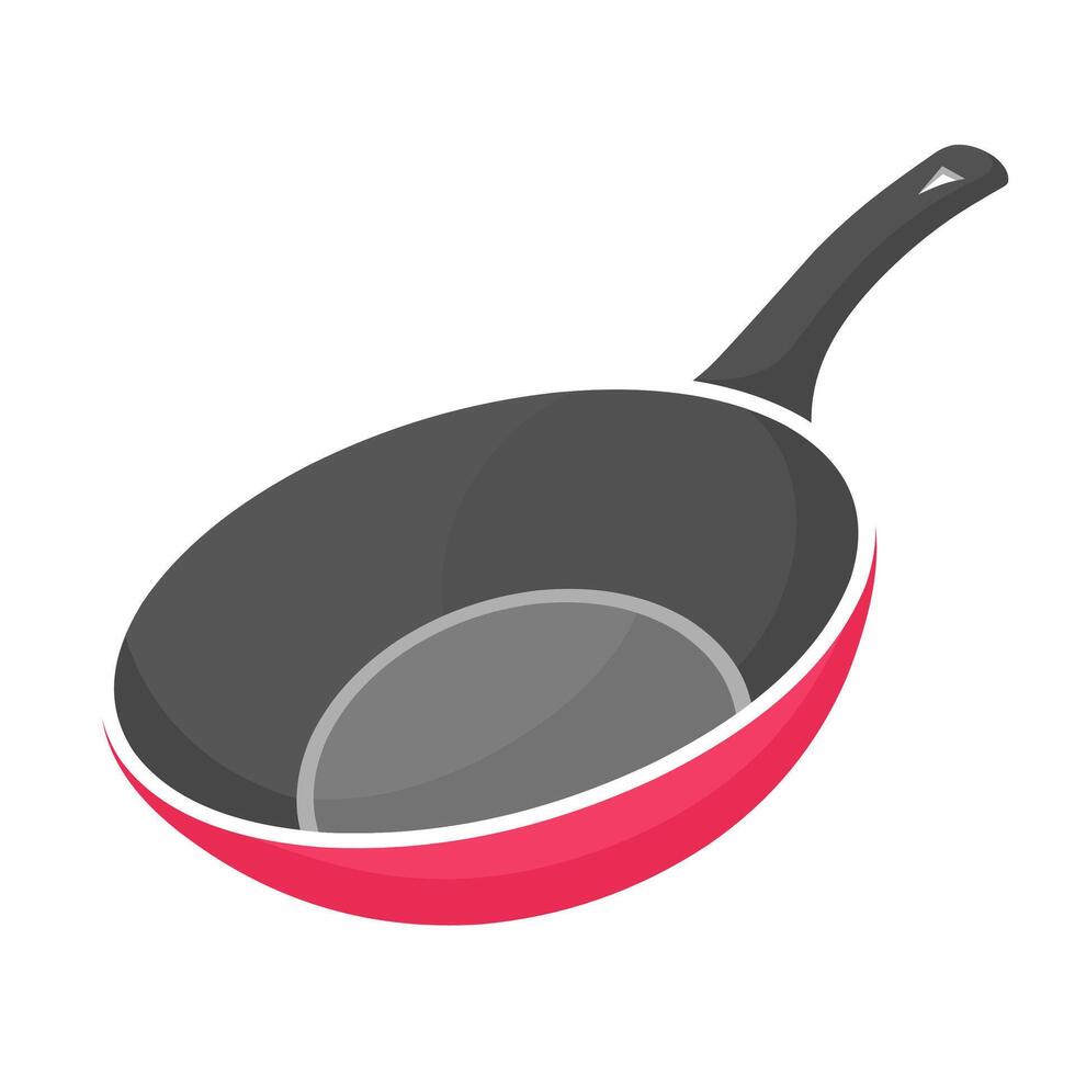 frituren pan vector illustratie geïsoleerd Aan wit achtergrond. keuken uitrusting icoon.