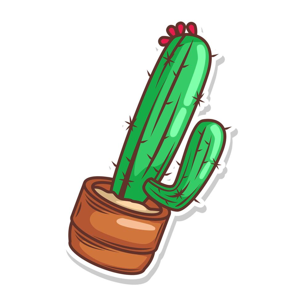 cactus illustratie kunst. vector ontwerp