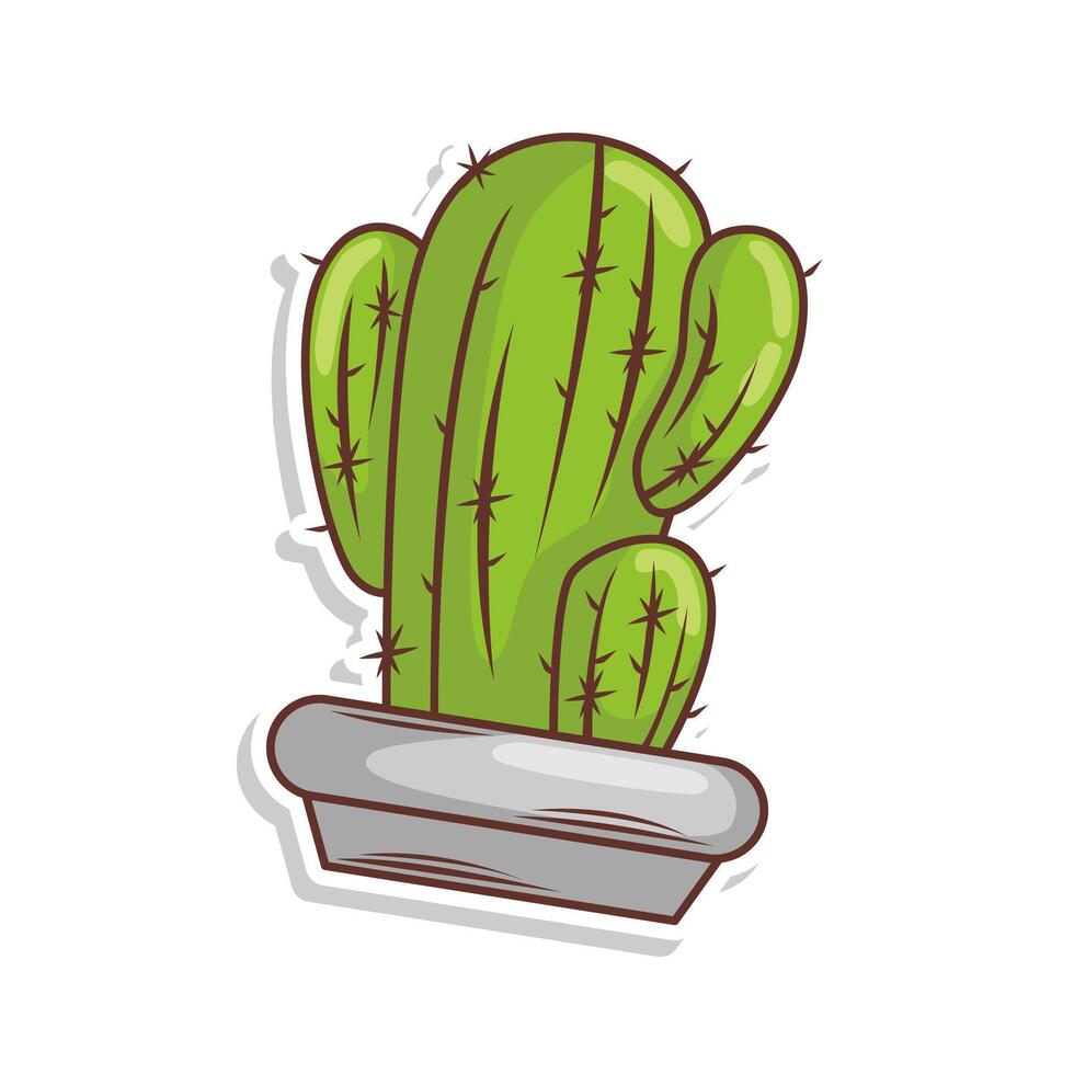 cactus fabriek illustratie vector kunst