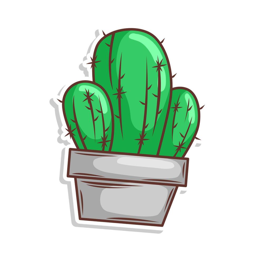 cactus fabriek illustratie vector kunst