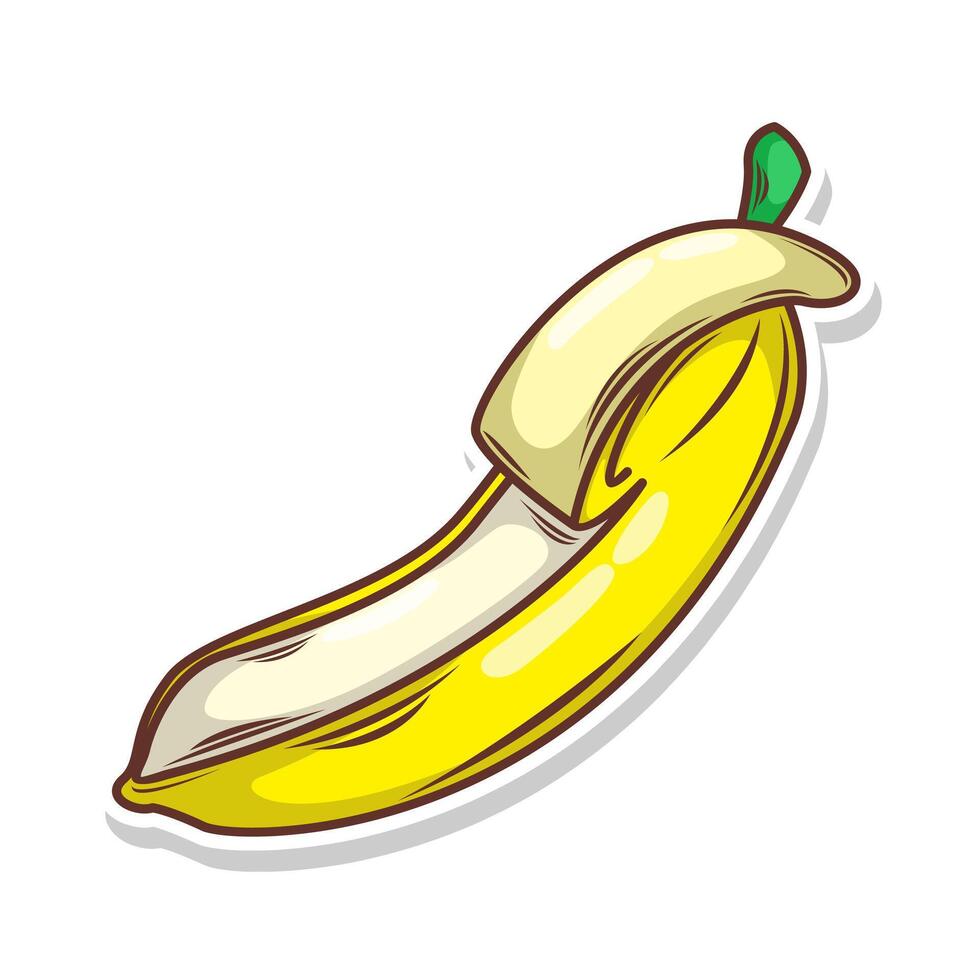 banaan tekening hand- trek vector illustratie