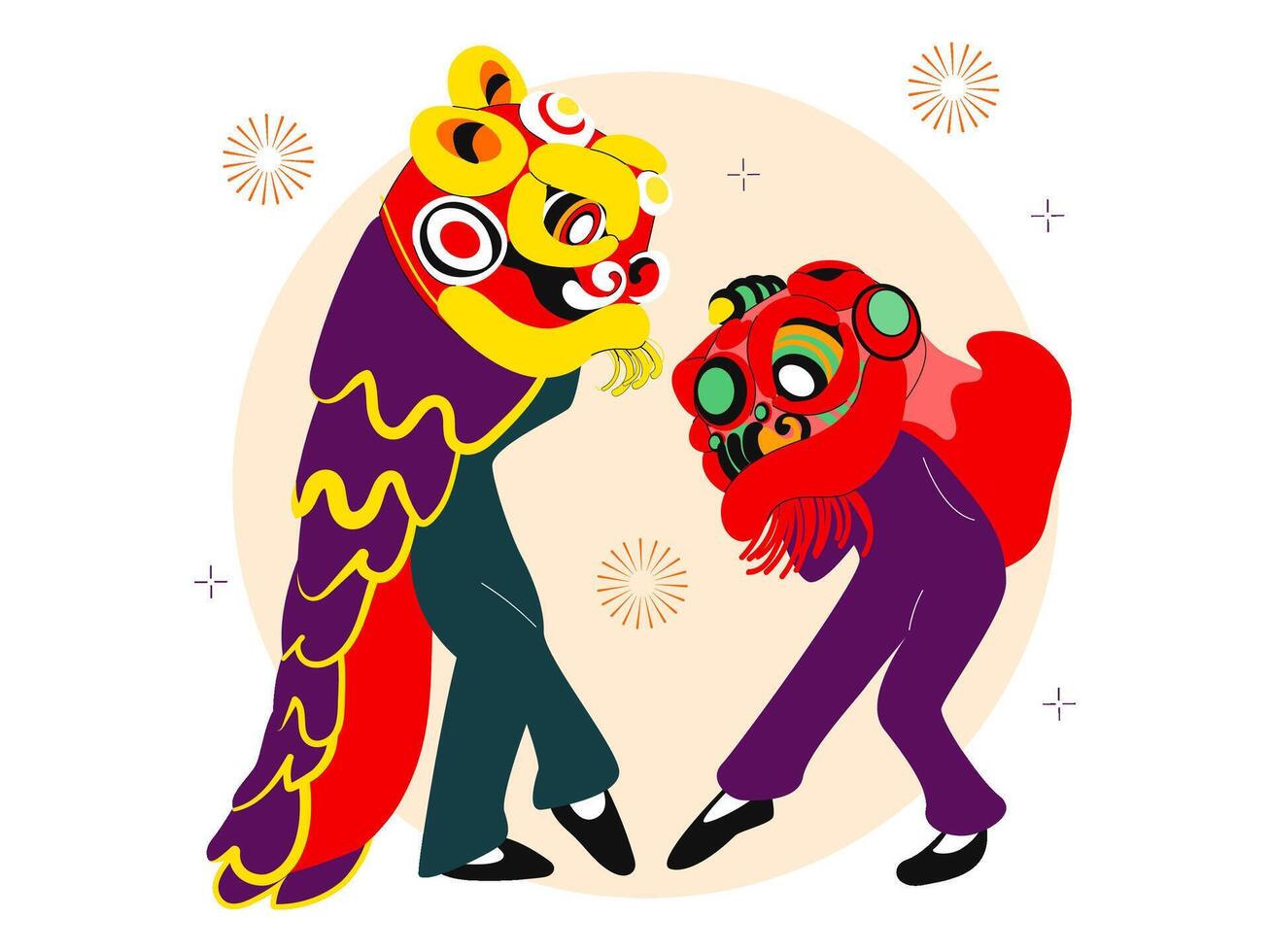 viering Chinese nieuw jaar illustratie vector