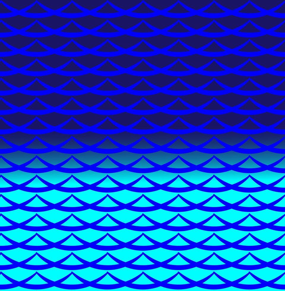 vector meetkundig abstract patroon in de het formulier van golvend lijnen Aan een blauw achtergrond