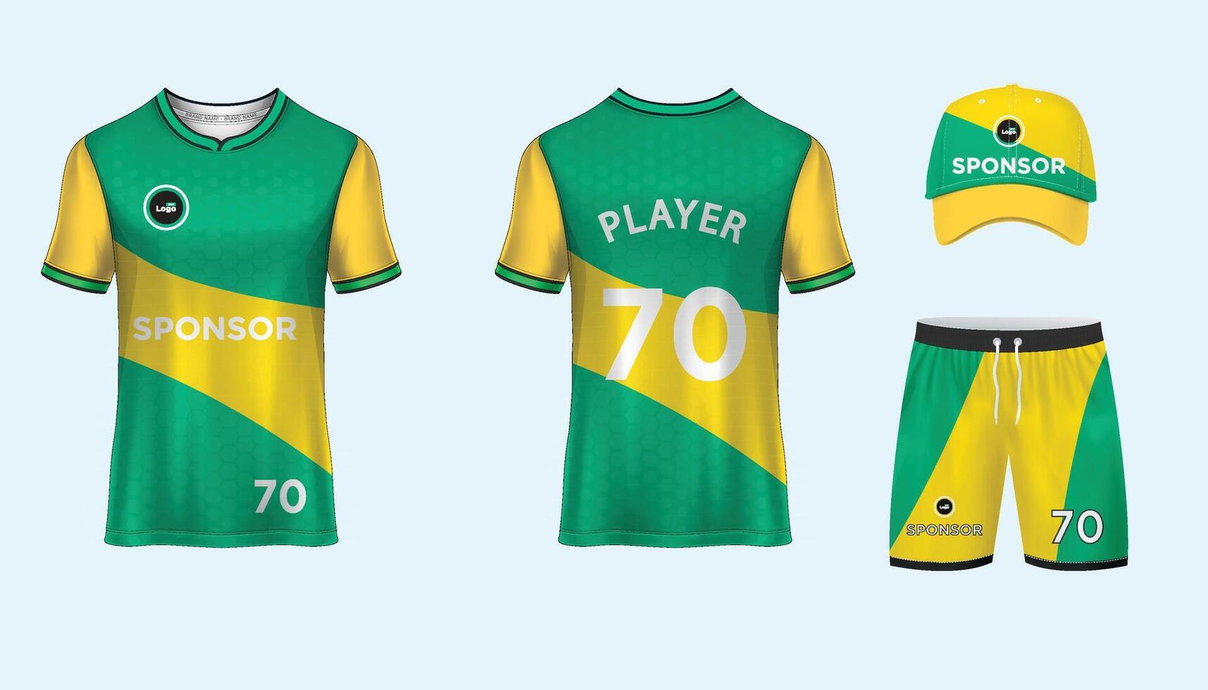 Jersey ontwerp sublimatie t overhemd premie meetkundig patroon ongelooflijk vector verzameling voor voetbal