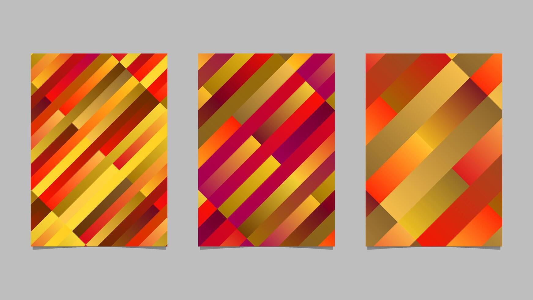 modieus meetkundig helling diagonaal rechthoek brochure sjabloon achtergrond verzameling - abstract vector folder illustratie