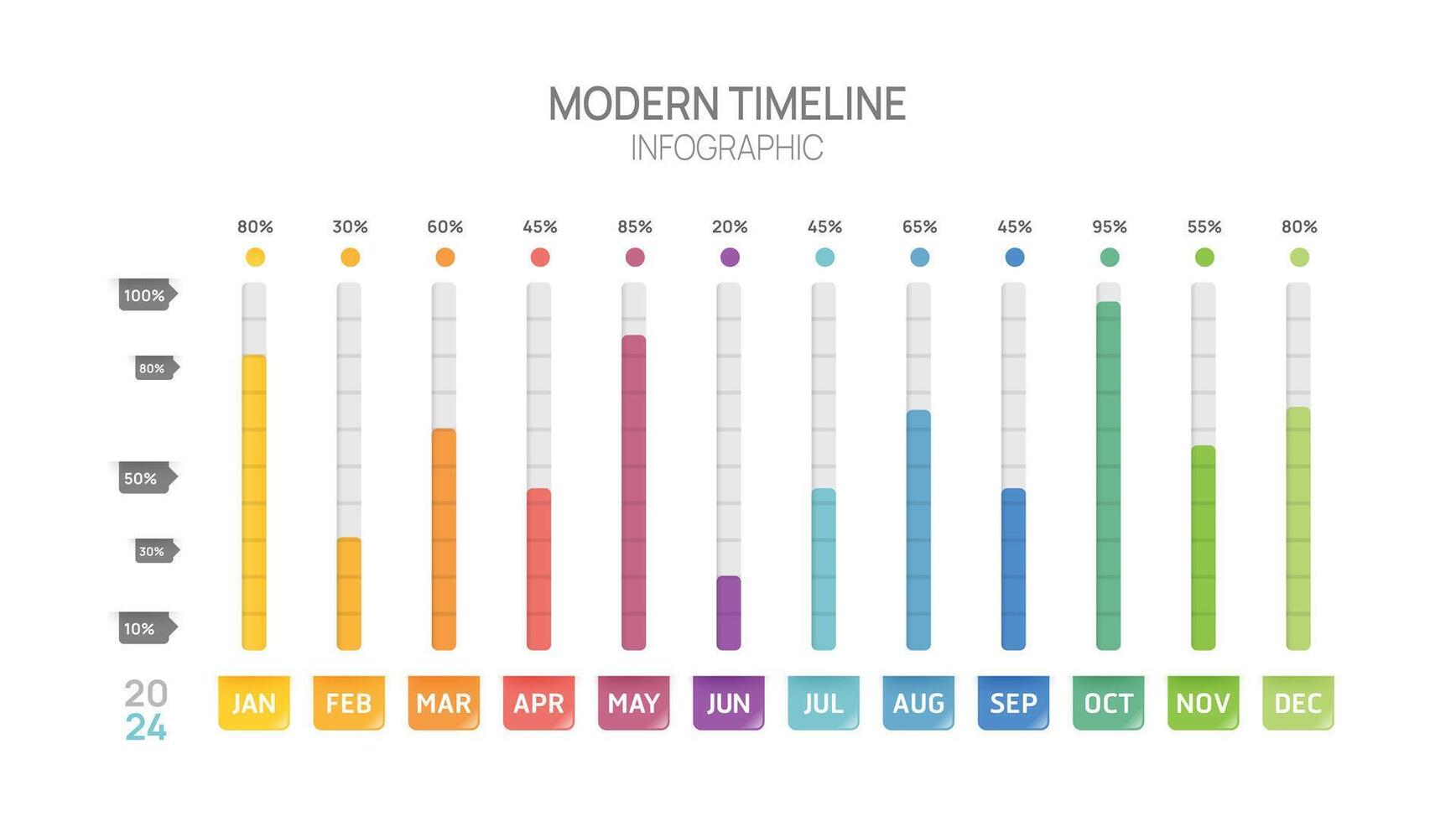 gantt tabel tijdlijn infographic sjabloon. modern mijlpaal element tijdlijn diagram kalender en 4 kwartaal onderwerpen, vector infographics.