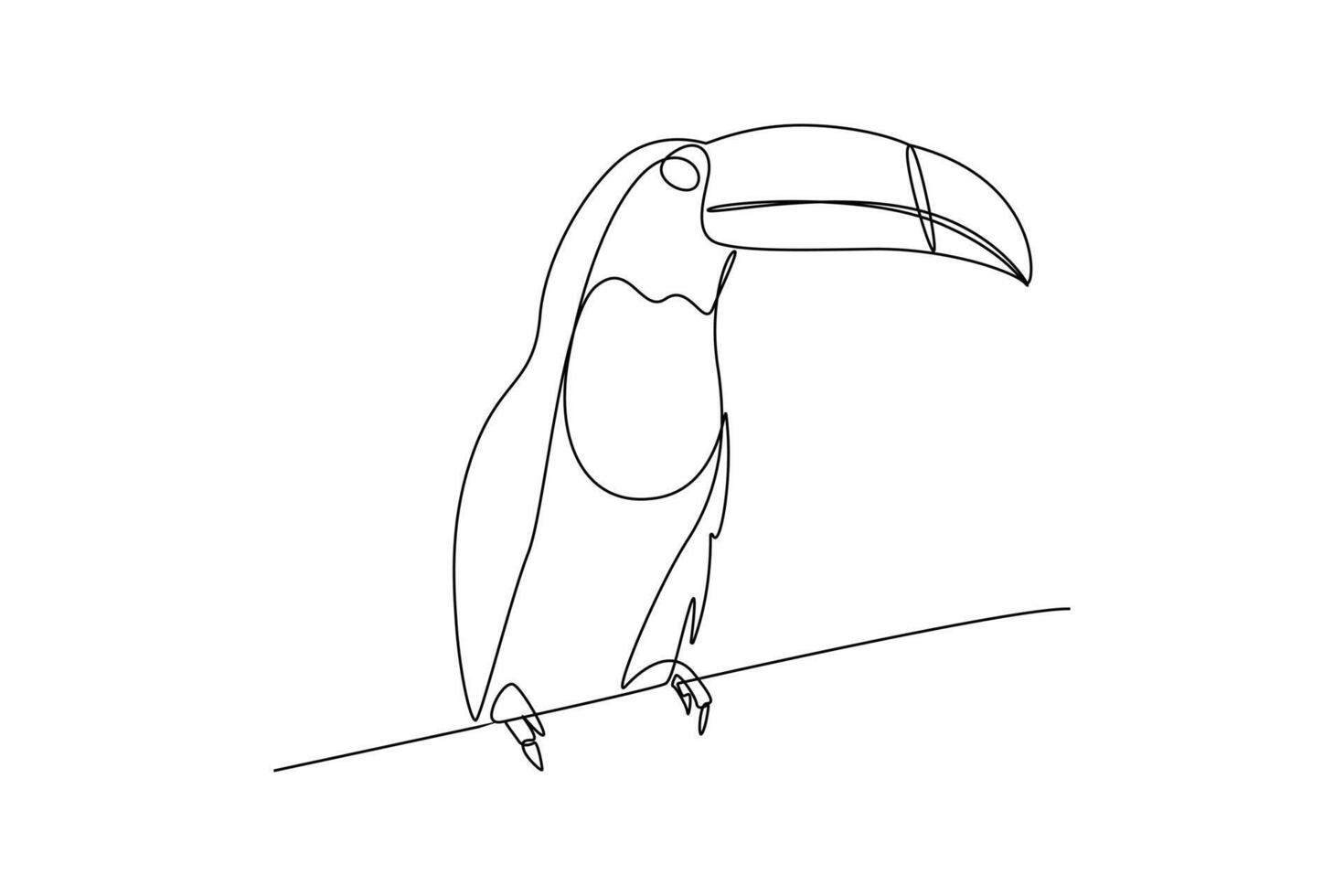 een doorlopend lijn tekening van vliegend vogel concept. tekening vector illustratie in gemakkelijk lineair stijl.