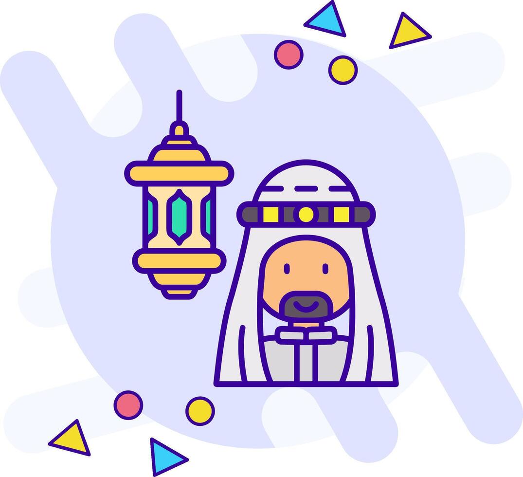 Arabisch vrije stijl icoon vector