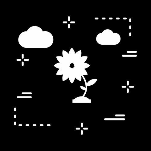 vector bloem pictogram