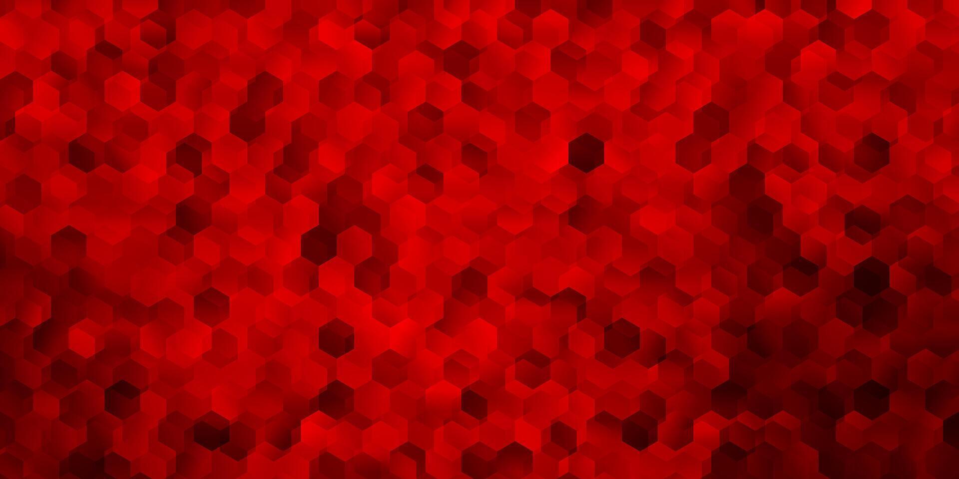 donkergroen, rood vectorsjabloon in een zeshoekige stijl. vector