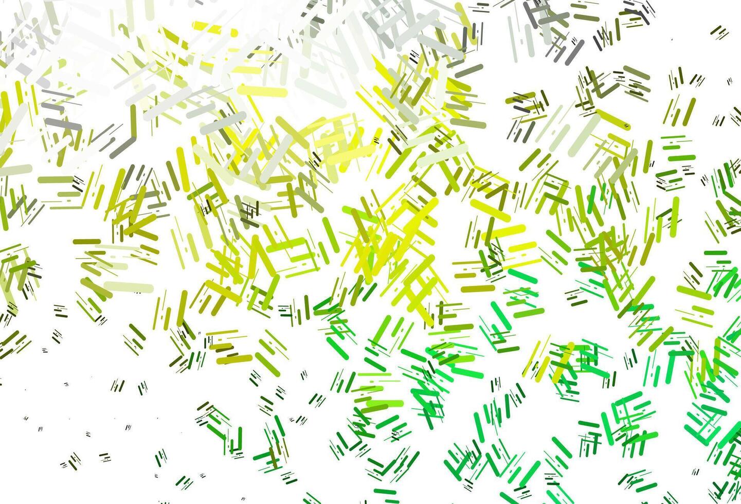 lichtgroen, geel vectorsjabloon met herhaalde stokken. vector