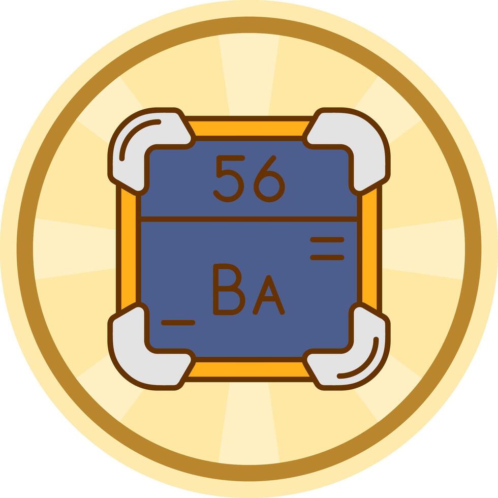 barium grappig cirkel icoon vector