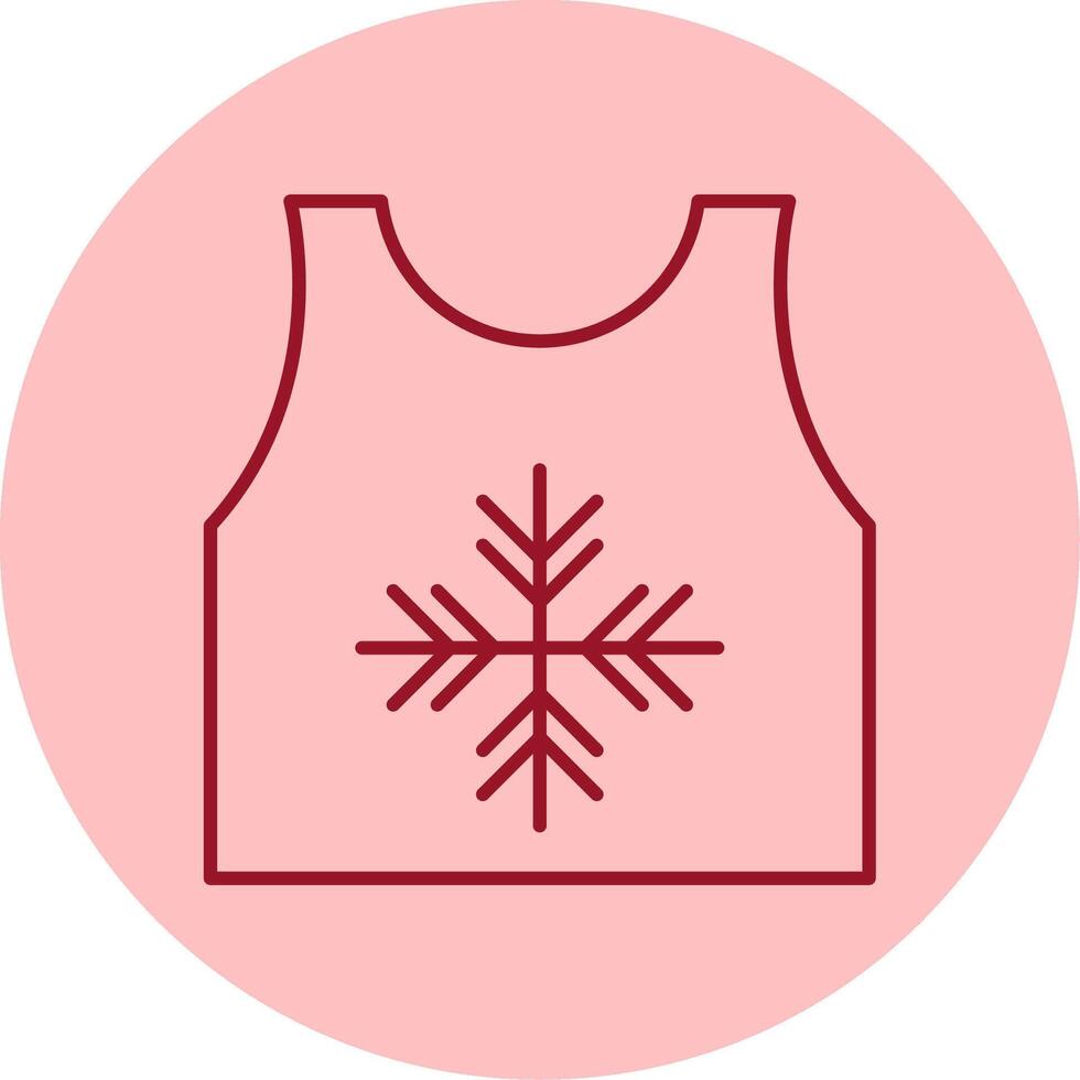 tanktop lijn cirkel veelkleurig icoon vector