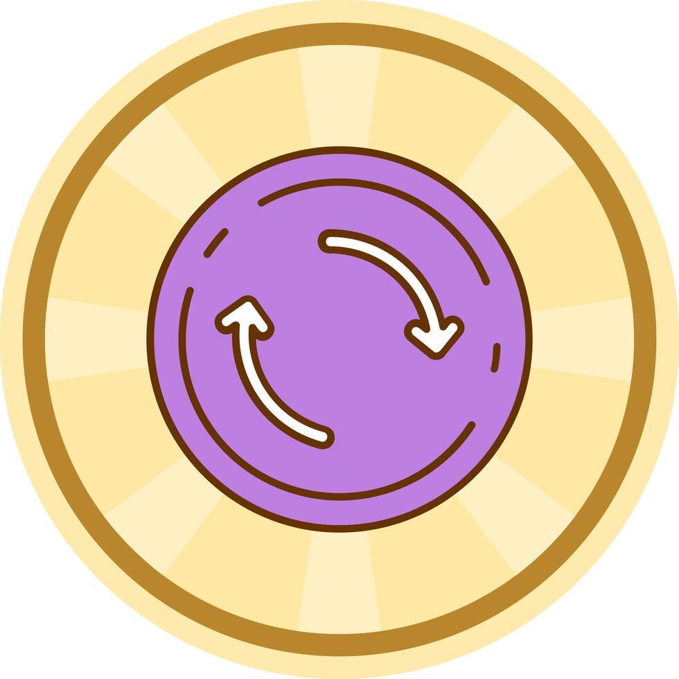 vernieuwen grappig cirkel icoon vector