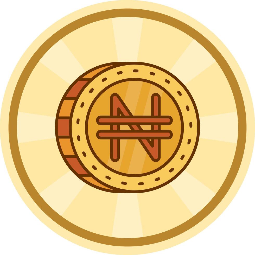 namecoin grappig cirkel icoon vector