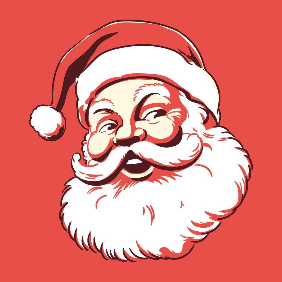 wijnoogst de kerstman illustratie vector