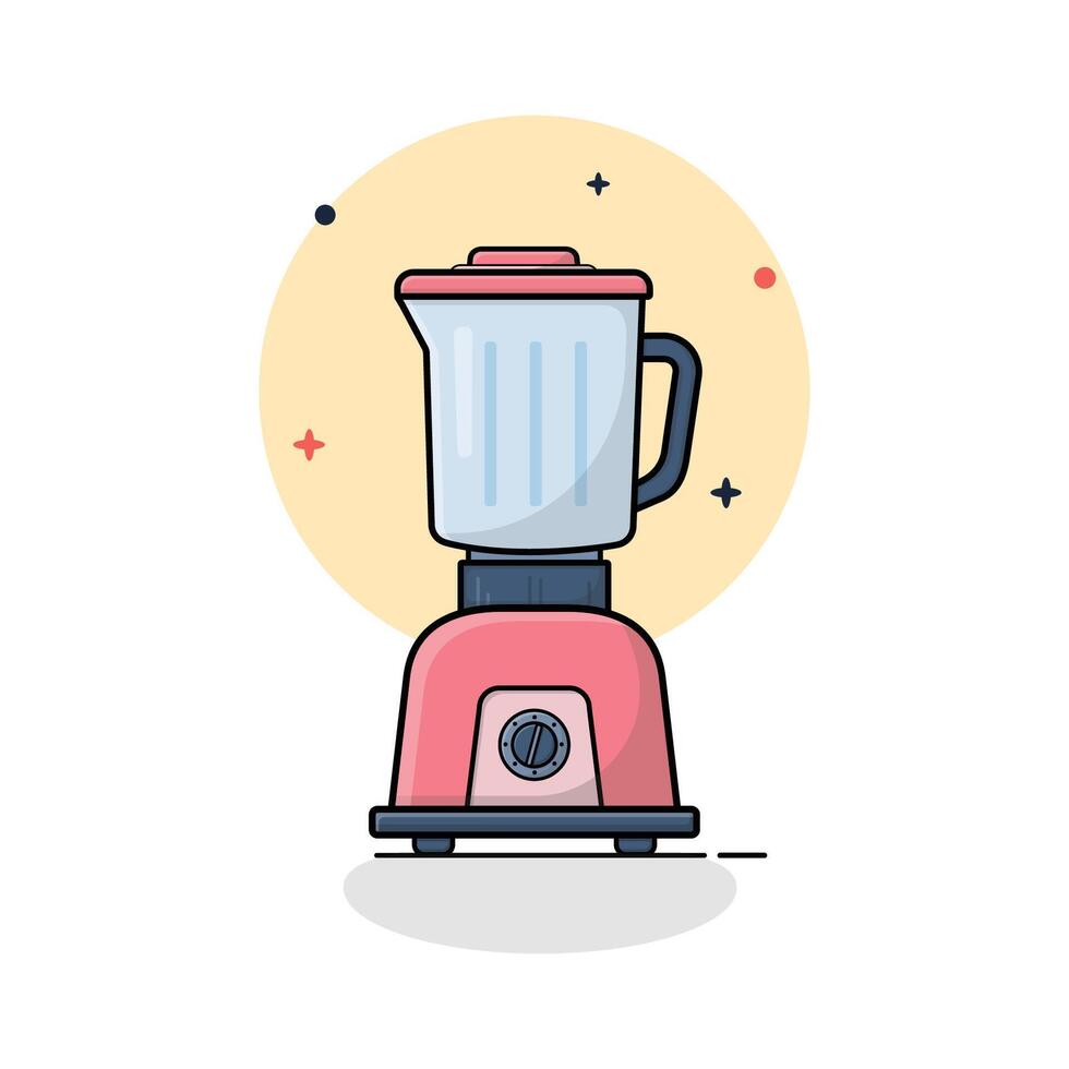 keuken blender vector illustratie. keuken uitrusting concept