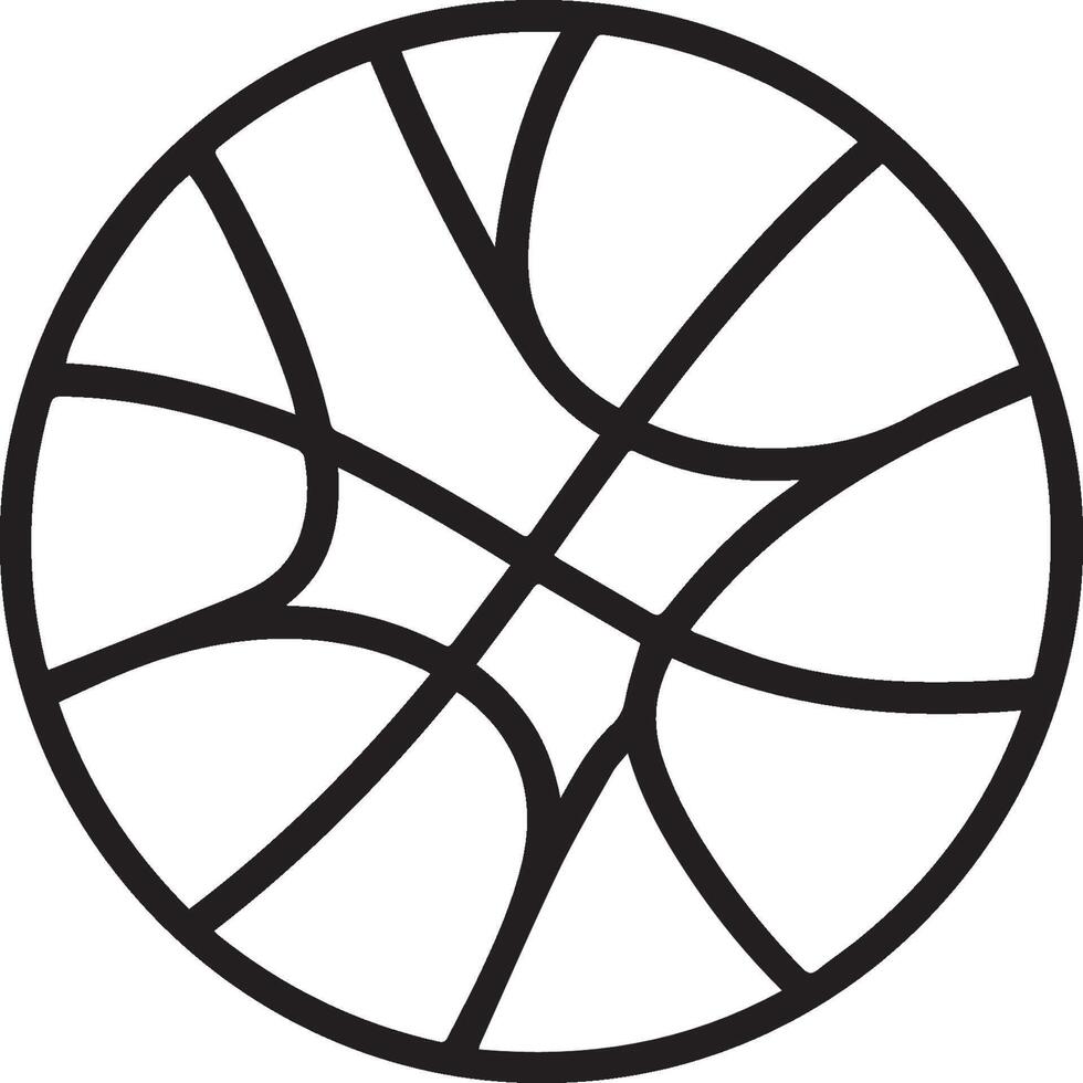 basketbal kleur Pagina's. basketbal kleur Pagina's voor kleur boek vector