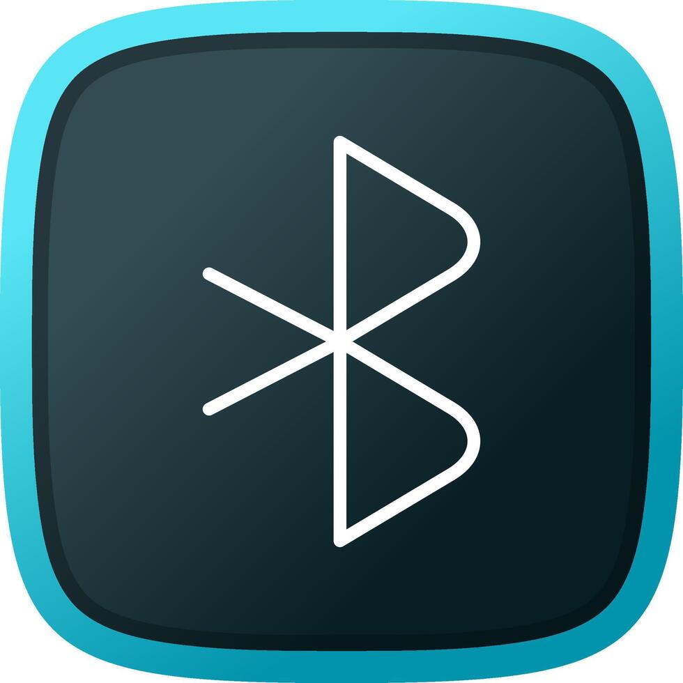 Bluetooth creatief icoon ontwerp vector