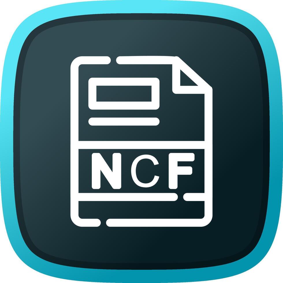 ncf creatief icoon ontwerp vector