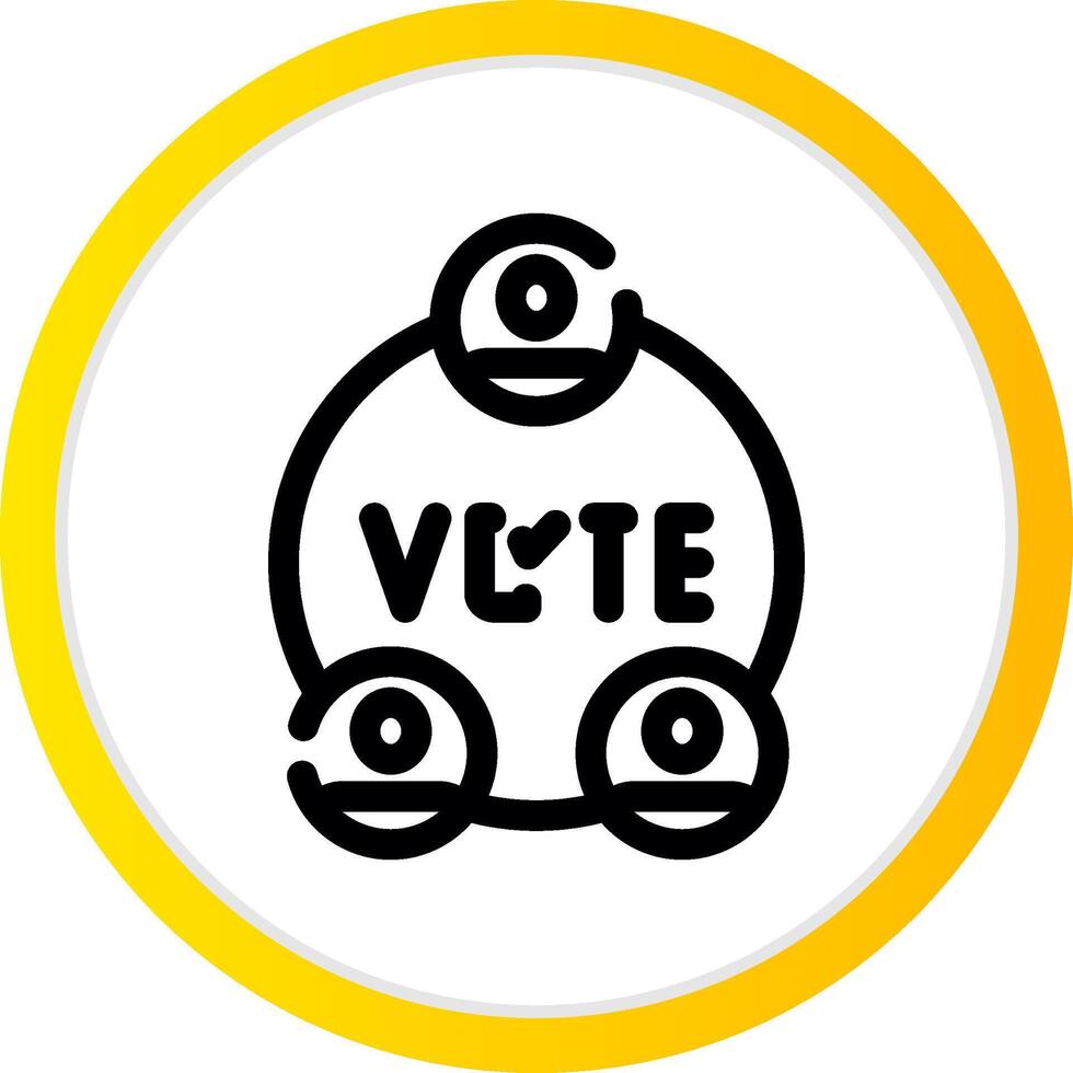 verkiezingen creatief icoon ontwerp vector