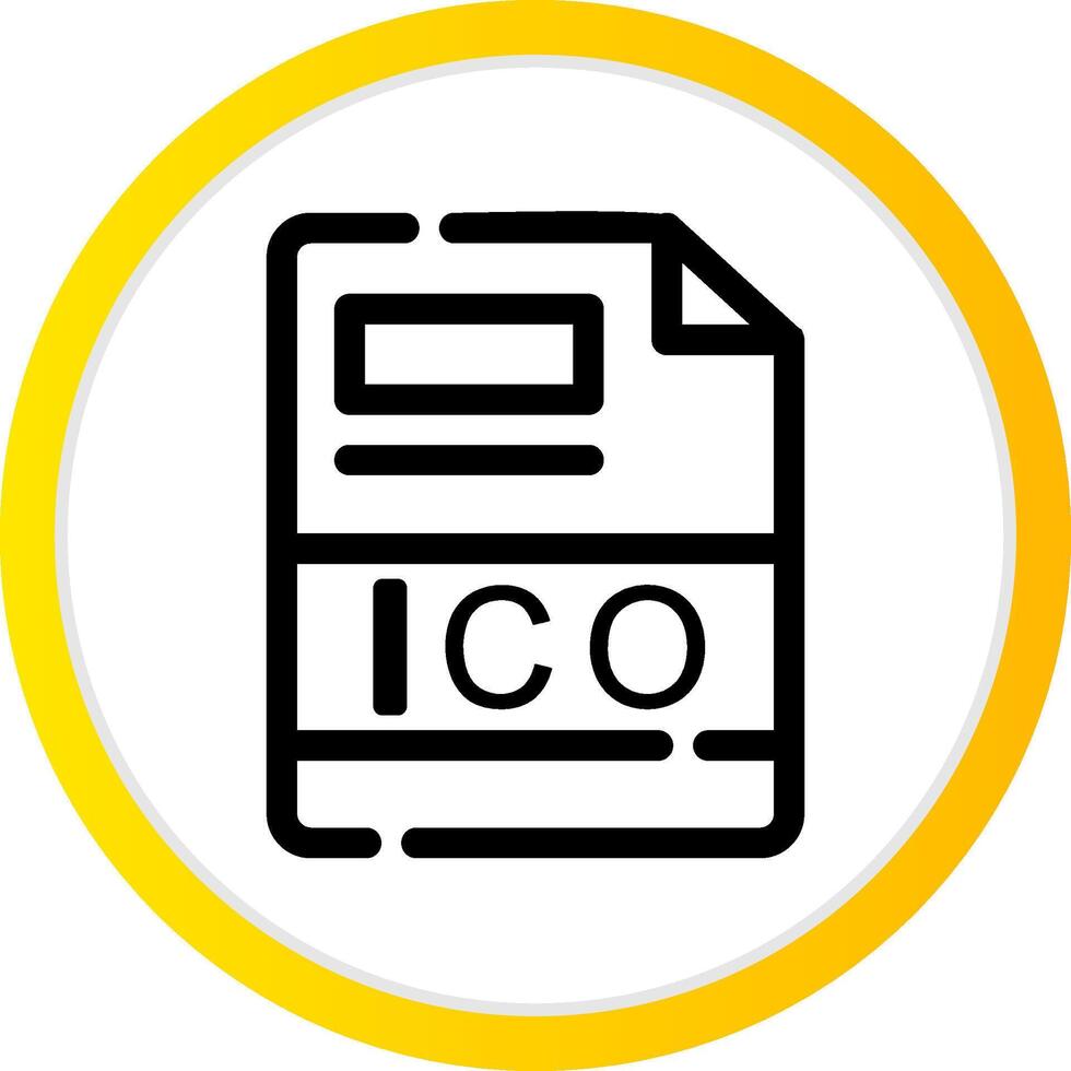 ico creatief icoon ontwerp vector